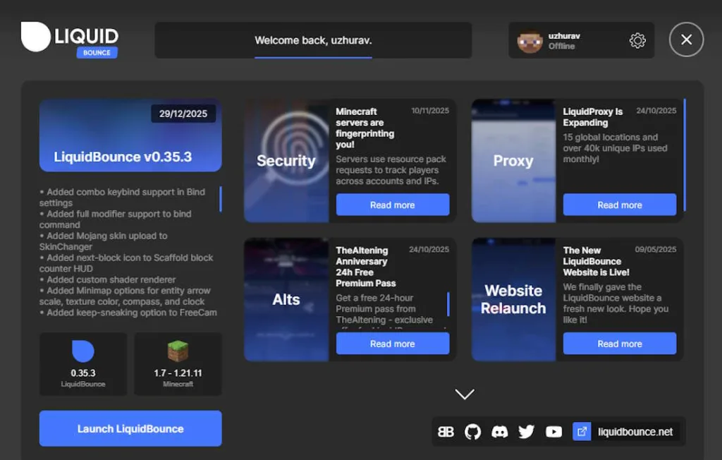 LiquidBounce Client Launcher
