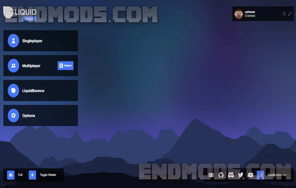 LiquidBounce Client Main Menu